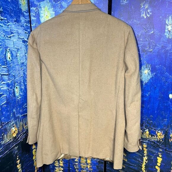 Vintage 100% Camel Hair Men’s Overcoat Size Large By PBM Made In Philadelphia!!! - Picture 7 of 10